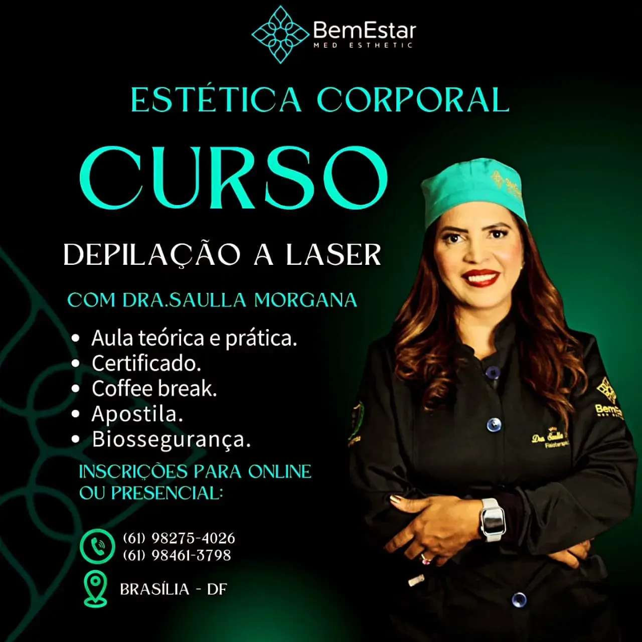 Curso de Depilação a Laser com Dra. Saulla Morgana