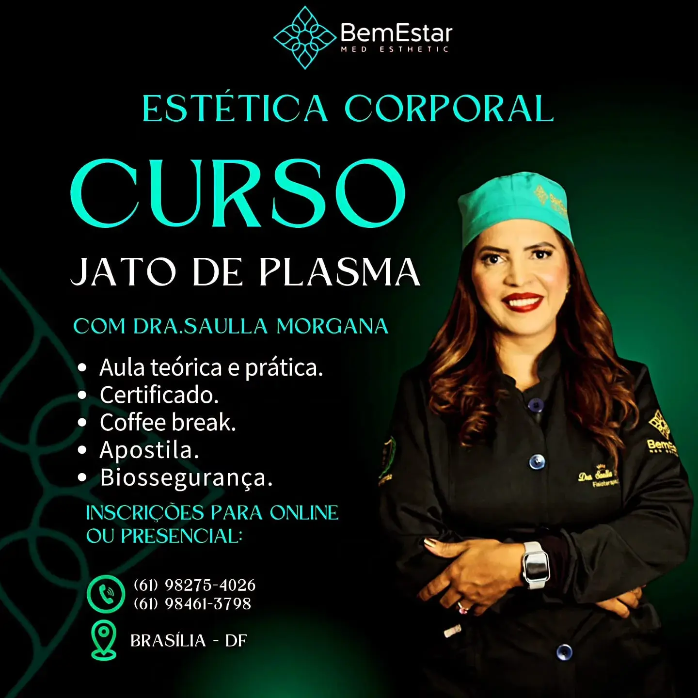 Curso de Jato de Plasma com Dra. Saulla Morgana